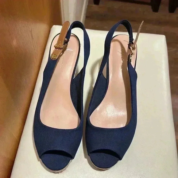 Tommyhilfiger wedges, blue size 9 1/2 - Picture 3 of 7